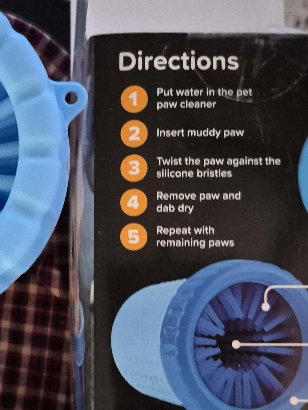 Blue Silicone Pet Paw Cleaner - Gentle Paw Wash
